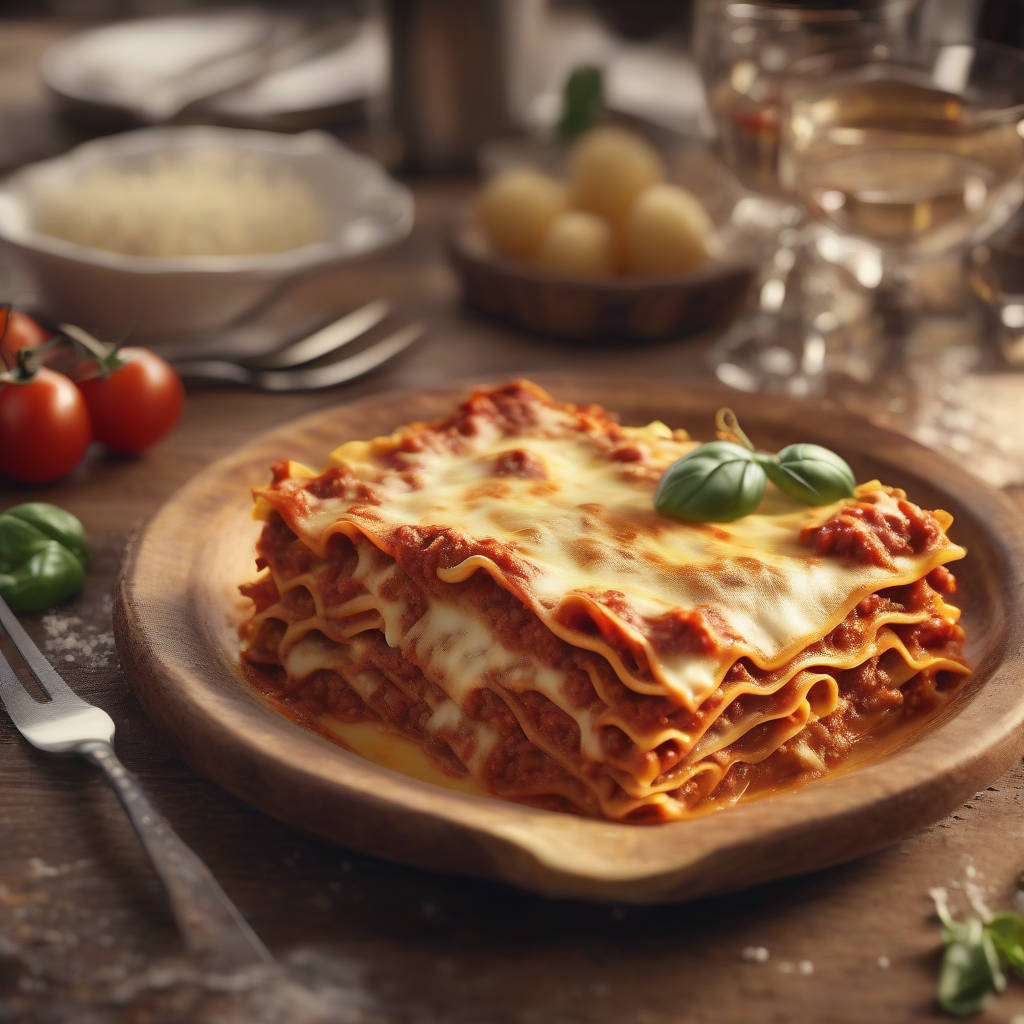 Almoço Italiano Completo: Lasanha à Bolonhesa, Risoto de Funghi e Tiramisu para Encantar